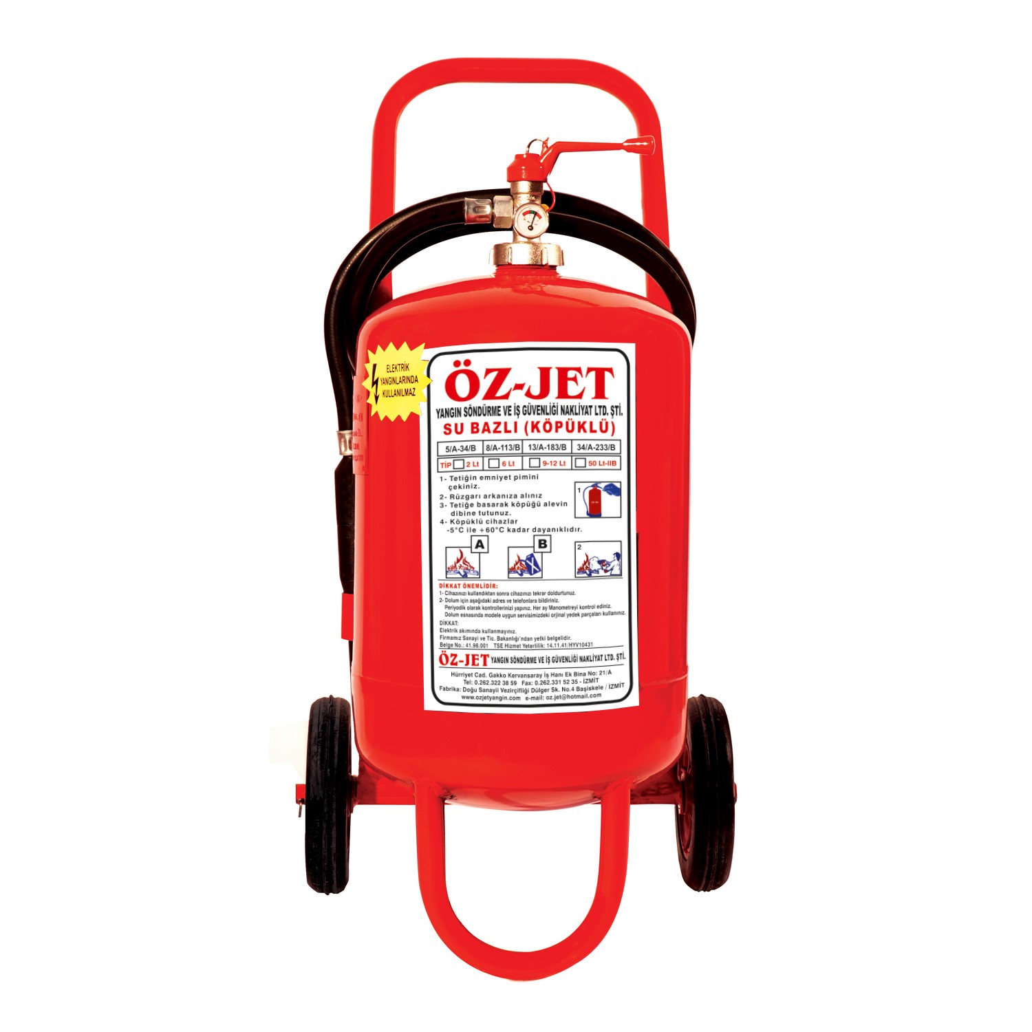 Su Bazlı 25 Lt. Arabalı